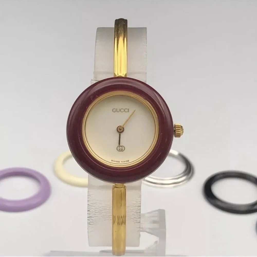 Gucci Luxury Watch 19k Gold Plated Statement Piece